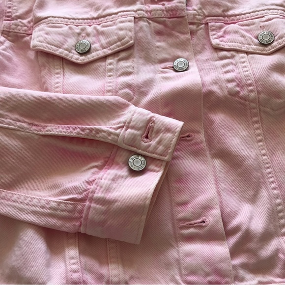 Gap cropped pink denim jacket - Picture 6 of 7